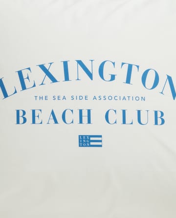 Printed Organic Cotton Poplin pillowcase 50x60 cm - Blue-white - Lexington