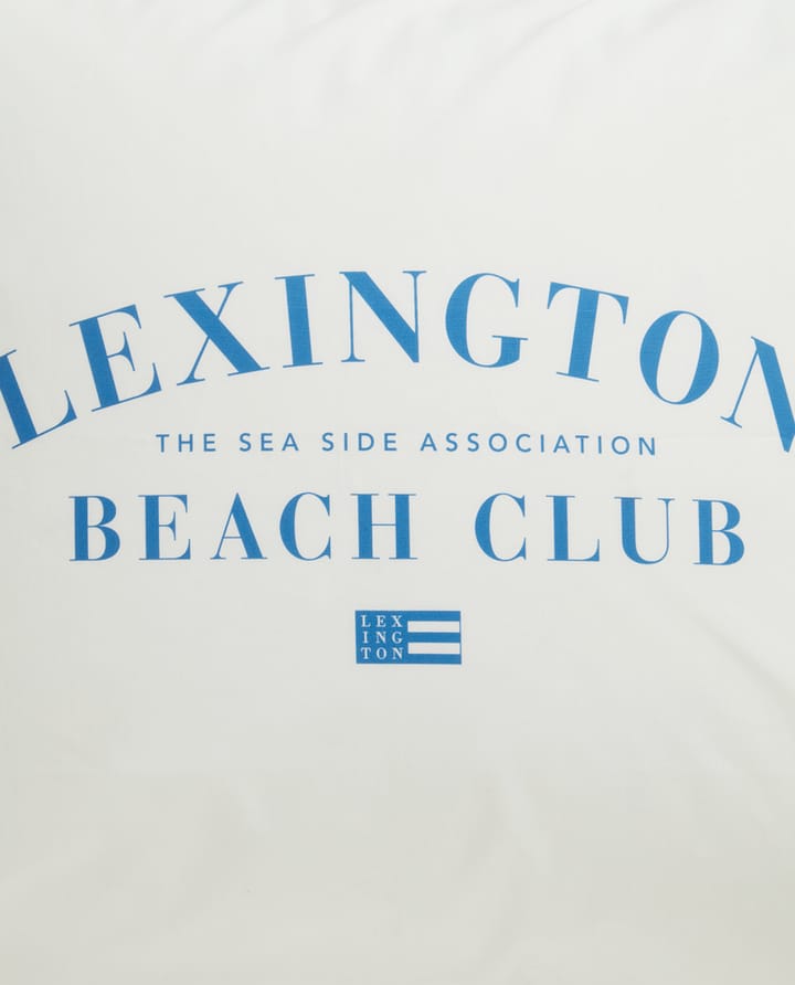 Printed Organic Cotton Poplin pillowcase 50x60 cm, Blue-white Lexington