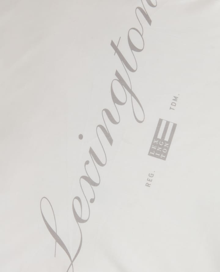 Printed Organic Cotton Poplin pillowcase 50x60 cm, White-grey Lexington
