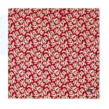 Printed Organic Cotton Twill napkin 50x50 cm - Red-beige-green - Lexington