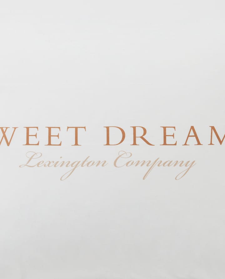 Printed Sweet Dreams Poplin pillowcase 50x60 cm - White - Lexington