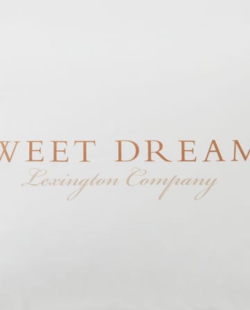 Printed Sweet Dreams Poplin pillowcase 50x60 cm - White - Lexington