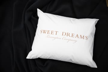 Printed Sweet Dreams Poplin pillowcase 50x60 cm - White - Lexington