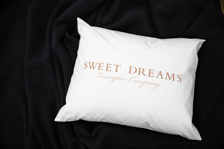 Printed Sweet Dreams Poplin pillowcase 50x60 cm, White Lexington