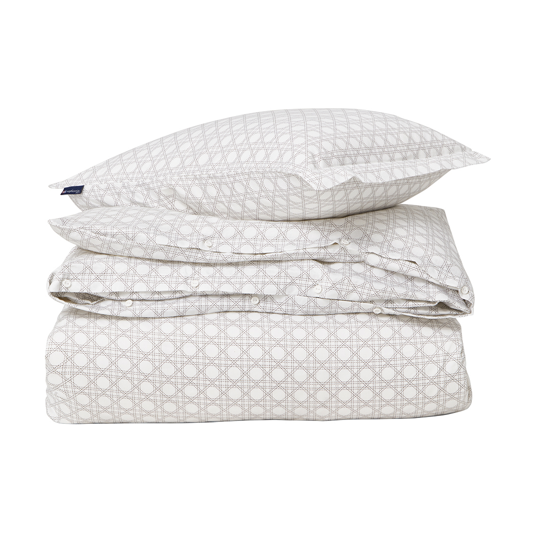 Lexington Rattan Printed bed set 150x210 cm White | Scandinavian Design | Bed sets | White