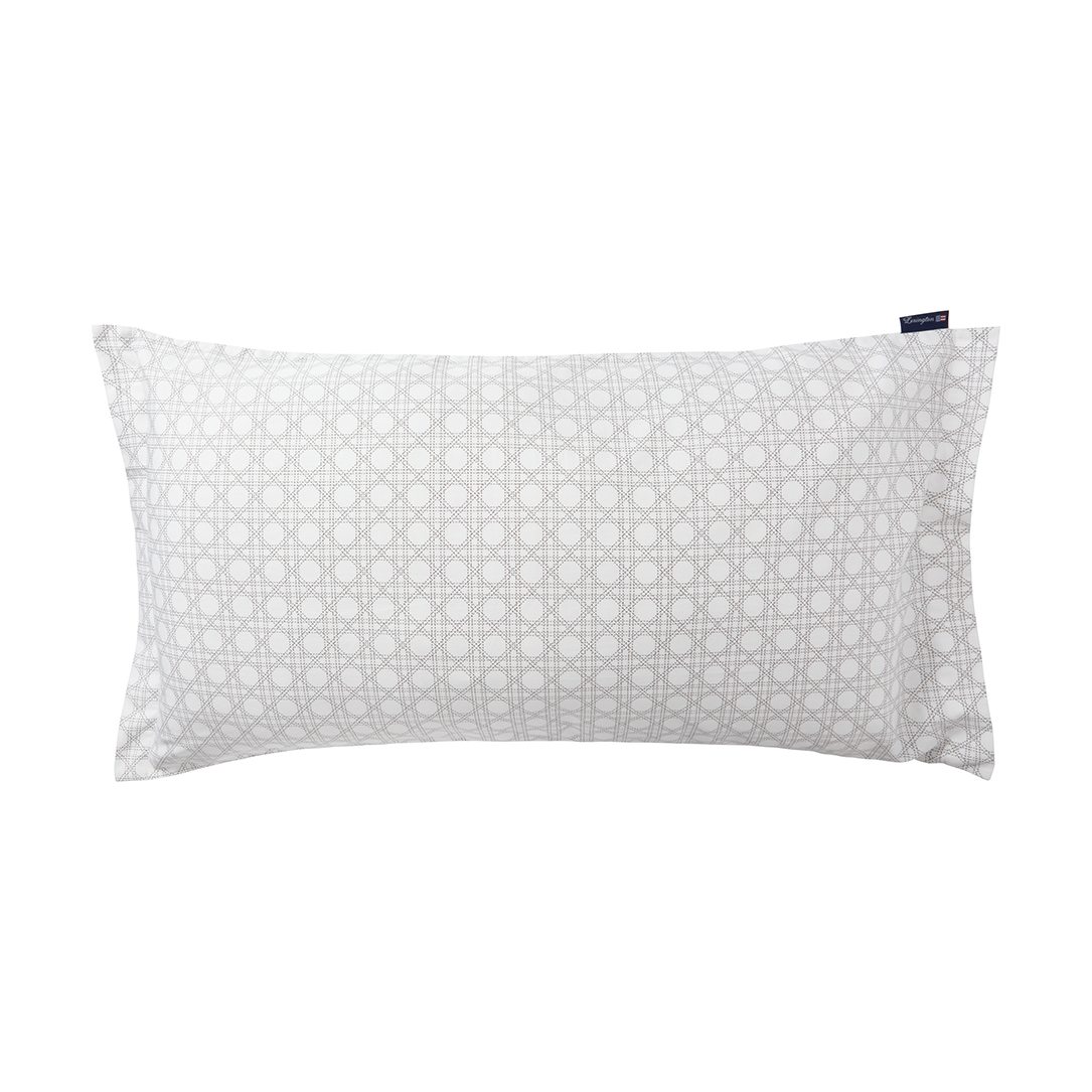 Lexington Rattan Printed pillowcase 50x90 cm White | Scandinavian Design | Pillow cases | White