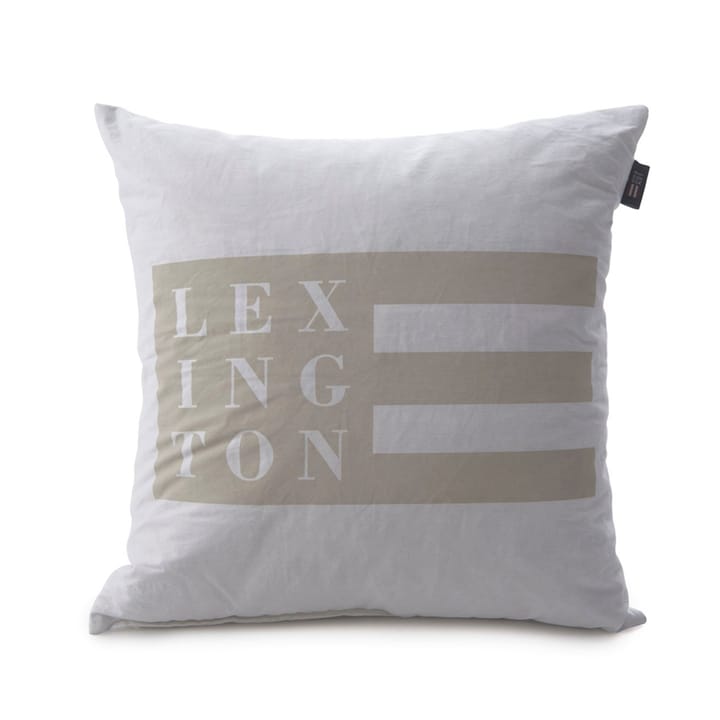 Recycled feather cushion, White Lexington