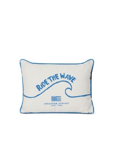 Ride The Wave pillowcase 30x40 cm - Blue-white - Lexington