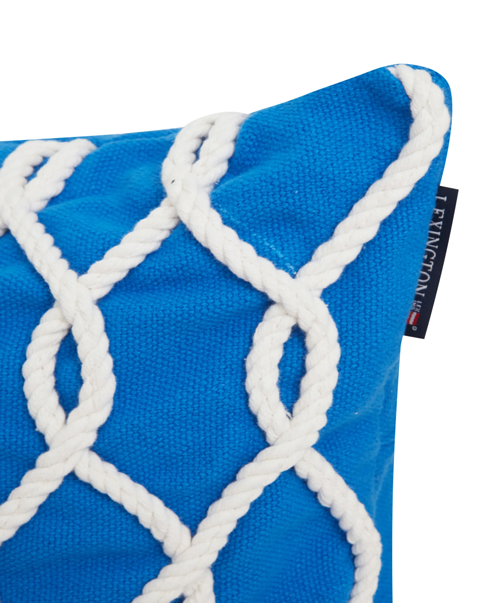 Rope Deco Canvase pillowcase 50x50 cm, Blue-white Lexington