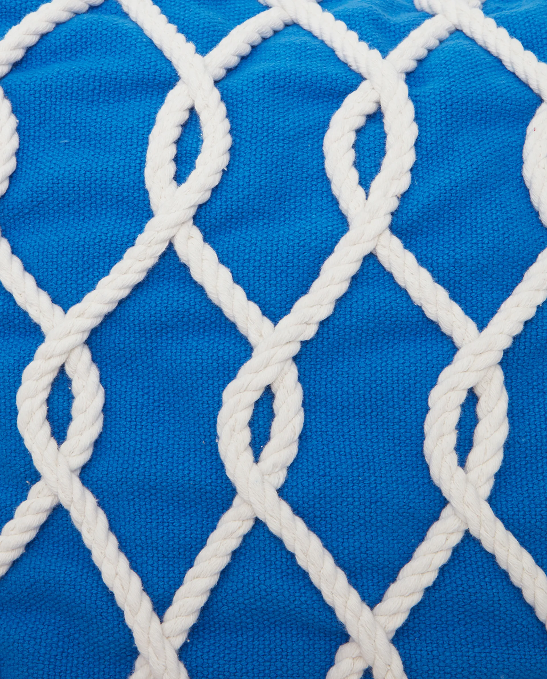 Rope Deco Canvase pillowcase 50x50 cm, Blue-white Lexington