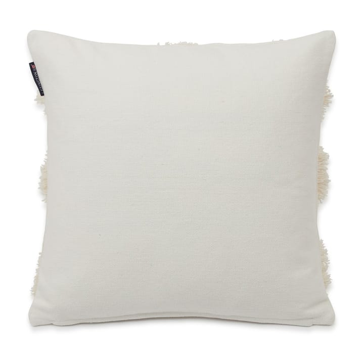 Rug Flower Recycled Cotton pillowcase 50x50 cm - White - Lexington