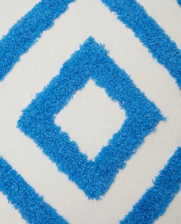 Rug Graphic Canvase pillowcase 50x50 cm - Blue-white - Lexington