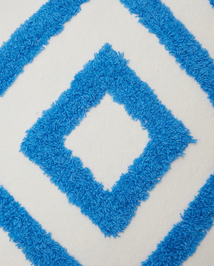 Rug Graphic Canvase pillowcase 50x50 cm - Blue-white - Lexington