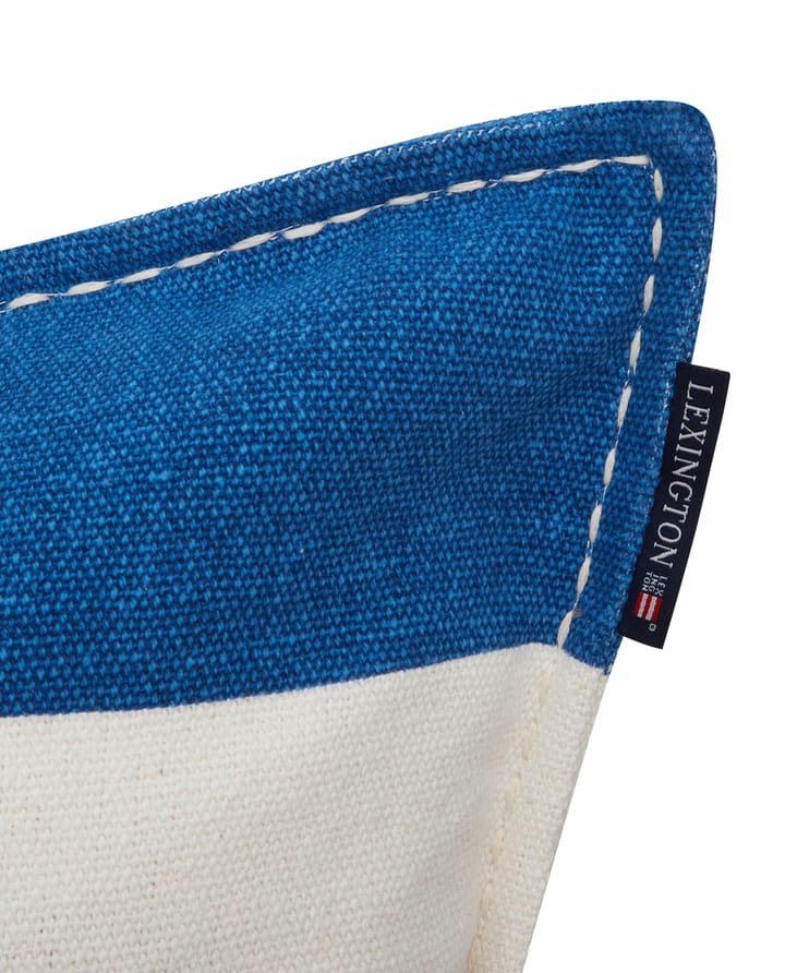 Rug Graphic Canvase pillowcase 50x50 cm, Blue-white Lexington