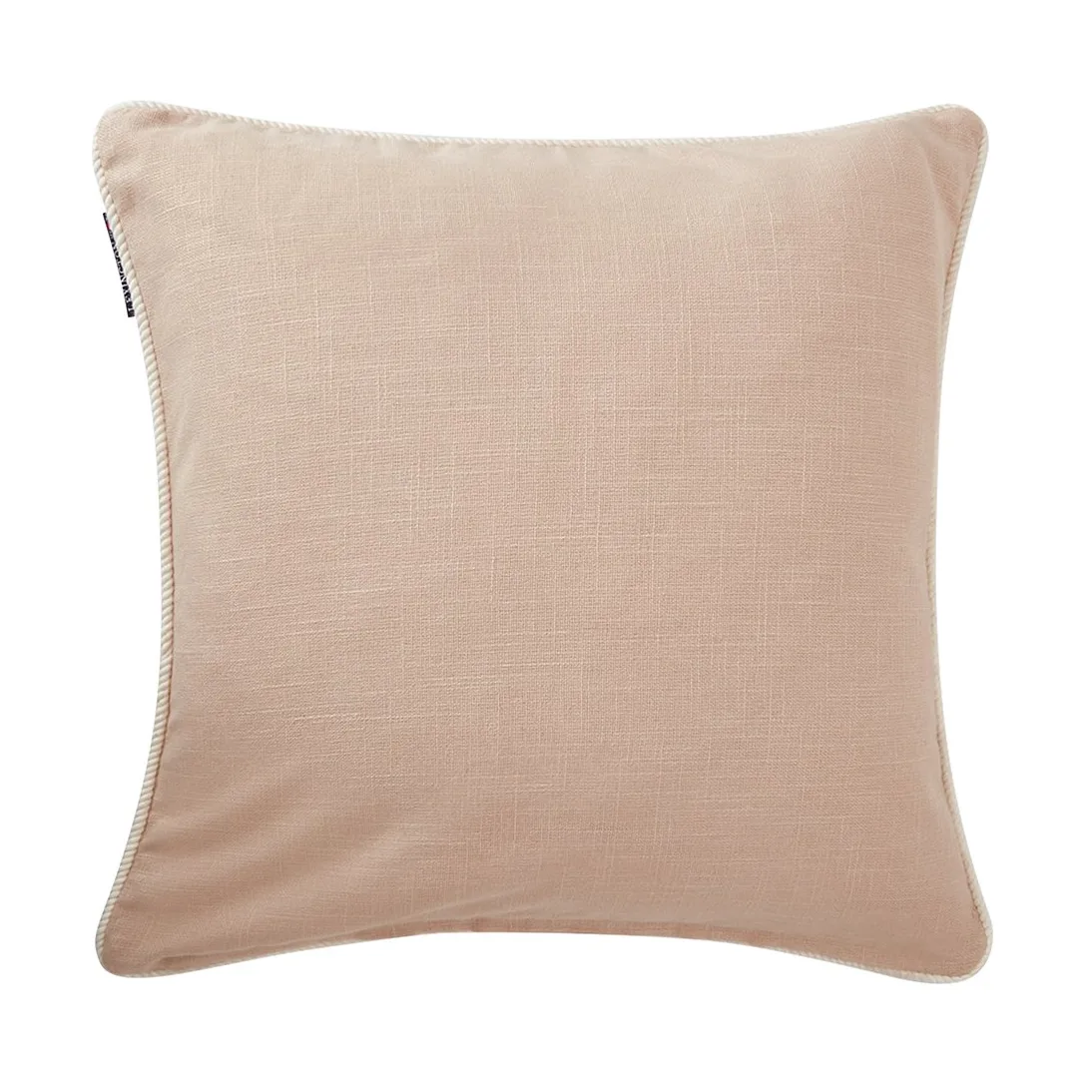 Sea Embroidered Recycled Cotton cushion cover 50x50cm, Light Beige Lexington