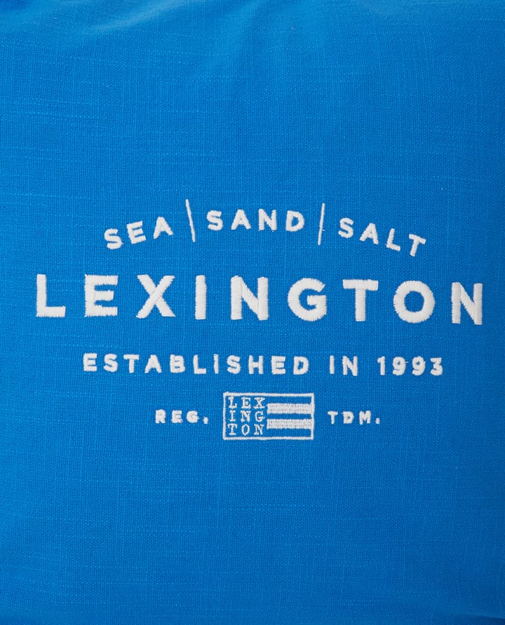 Sea Sand Salt Logo Embroidered pillowcase 50x50 cm - Blue-white - Lexington