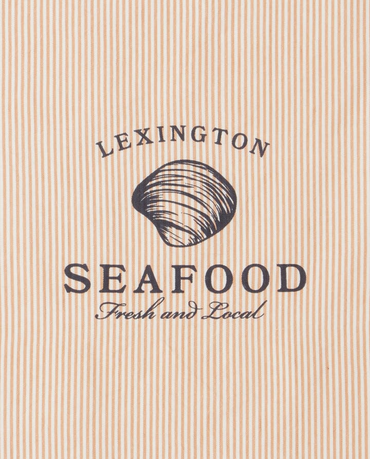 Seafood Striped & Printed kitchen towel 50x70 cm - Beige-white - Lexington