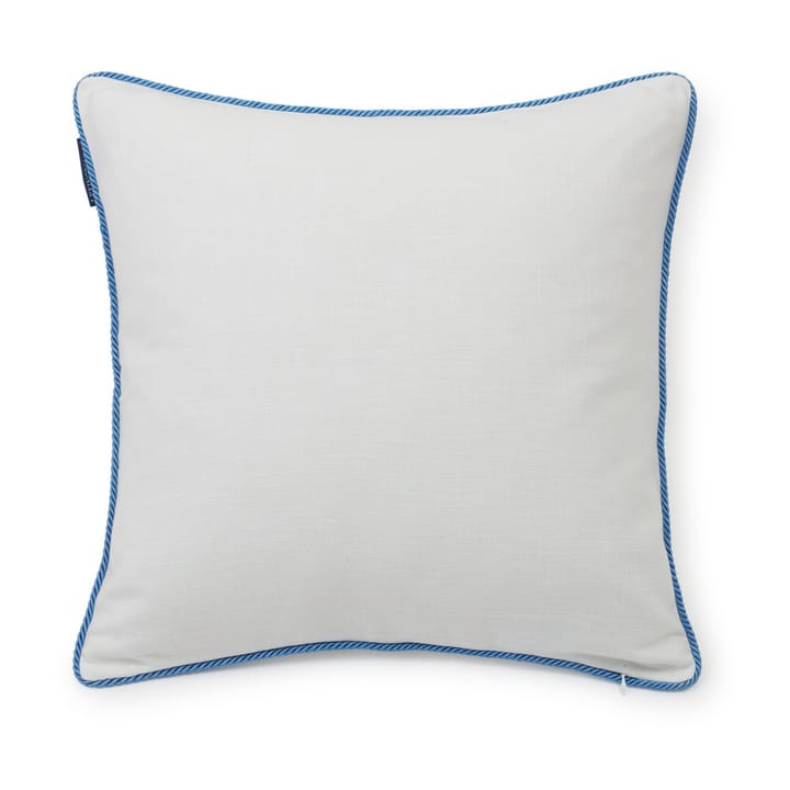 Seashell Cotton Canvase pillowcase 50x50 cm - White-blue - Lexington