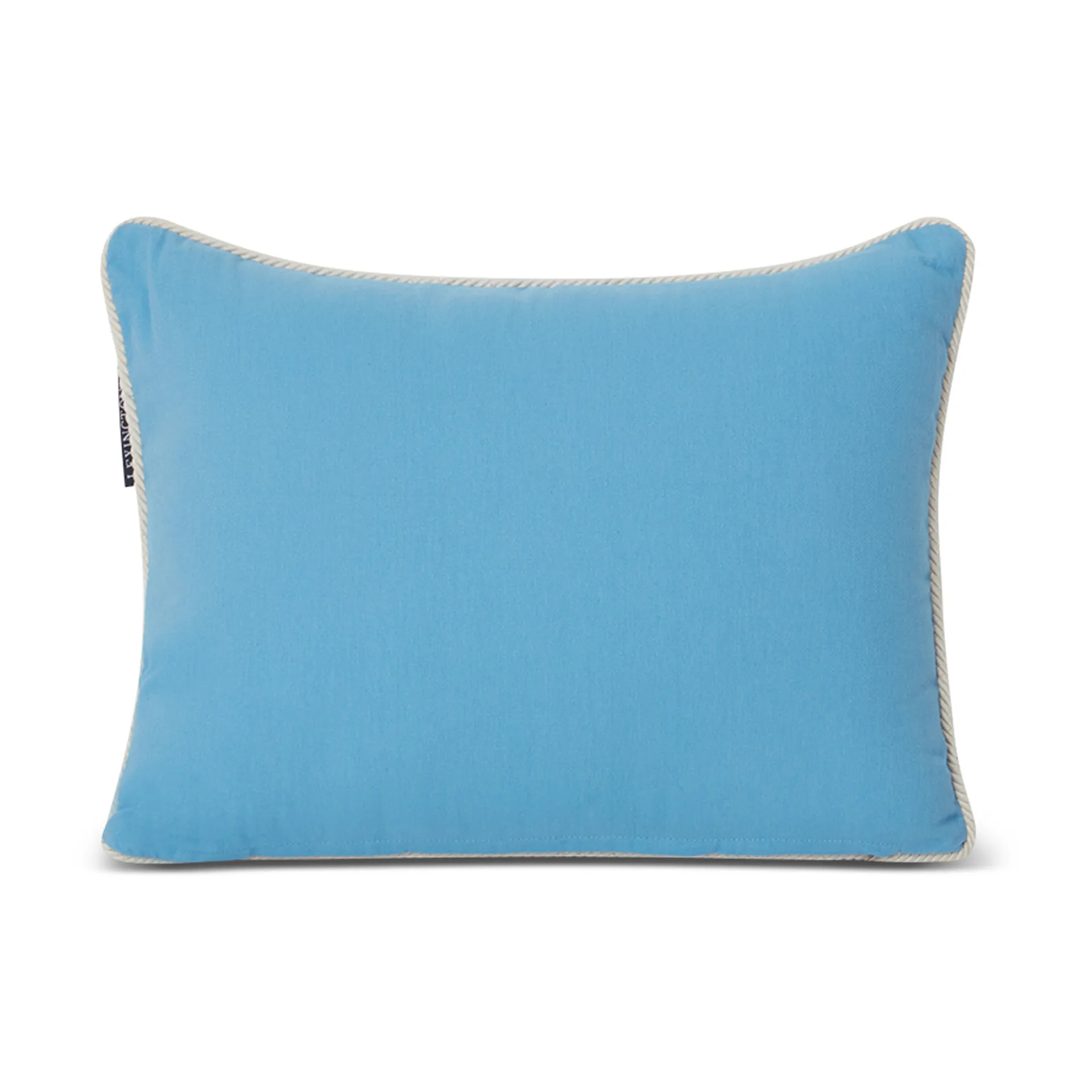 Seaside Small Organic Cotton Twill cushion 30x40 cm, Blue-light beige Lexington