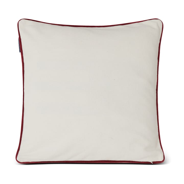 Seasons Greetings Cotton cushion cover 50x50 cm, Off white-red Lexington