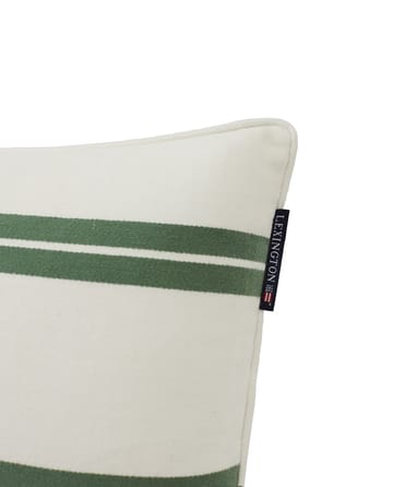 Side Striped cushion small 30x50 cm - White-green - Lexington