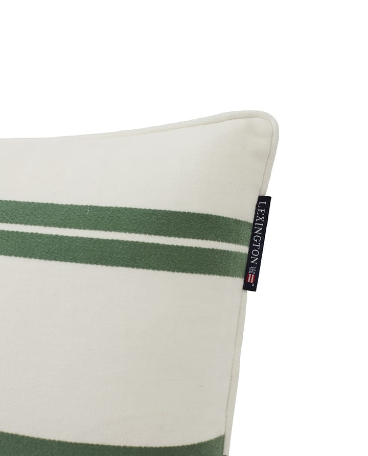 Side Striped cushion small 30x50 cm, White-green Lexington
