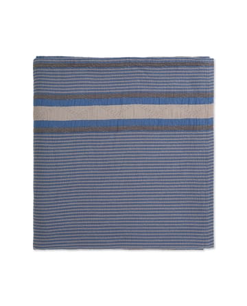 Side Striped Soft Quilted bedspread 240x260 cm - Blue - Lexington