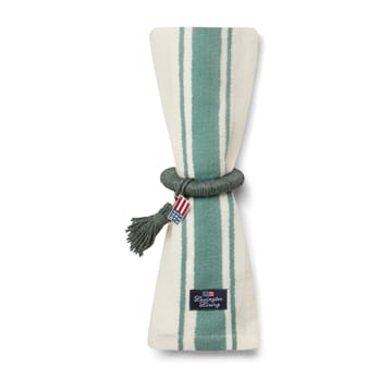 Side Stripes fabric napkin 50x50 cm - Green - Lexington