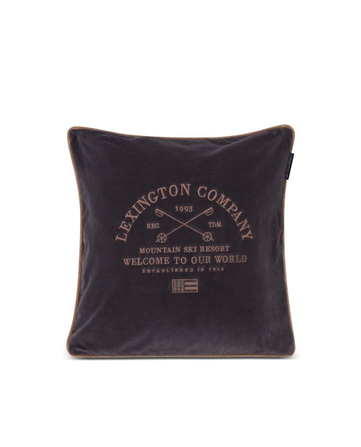 Ski Resort pillowcase 50x50 cm - Dark gray-beige - Lexington