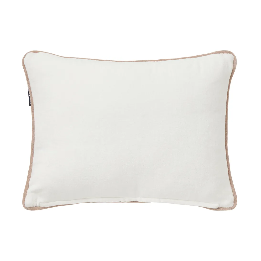 Skis and Poles eco. velvet cotton cushion 30x40 cm, White-multi Lexington