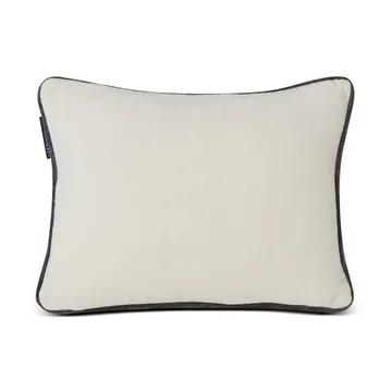 Snowmen Embroidered Cotton Velvet cushion 30x40 cm - White - Lexington