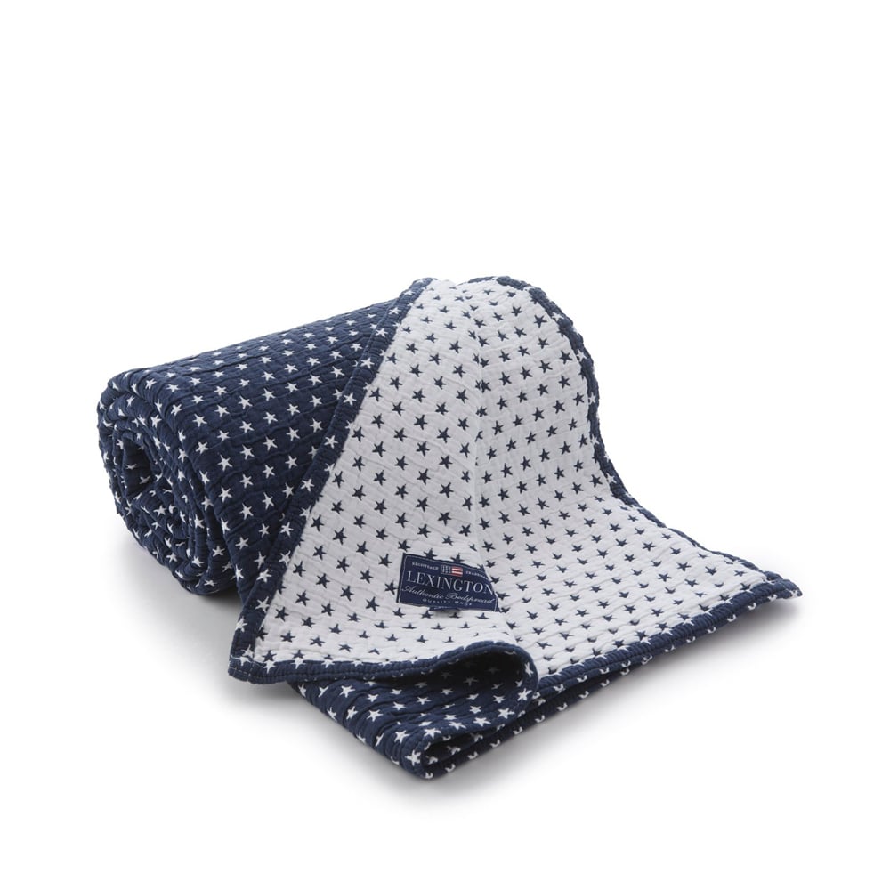 Lexington Star bedspread Navy, 260x240 | Scandinavian Design | Bedspreads & throws | Blue