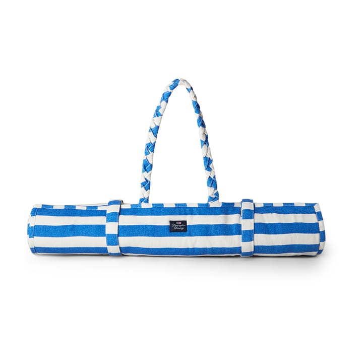 Striped beach mat 190x70 cm - Blue-white - Lexington