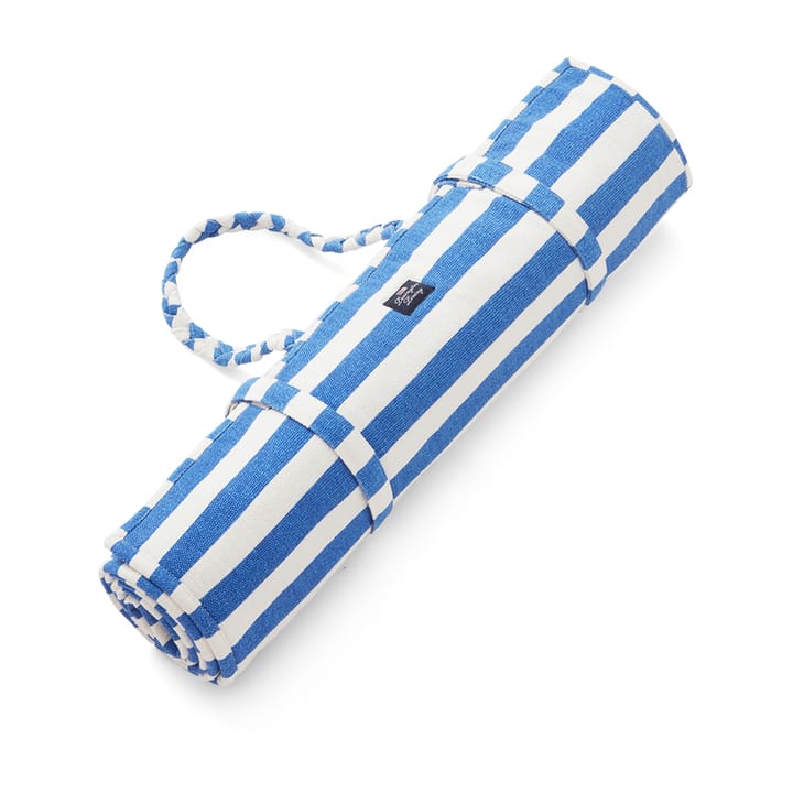 Striped beach mat 190x70 cm - Blue-white - Lexington