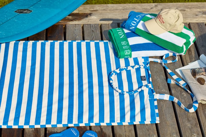 Striped beach mat 190x70 cm - Blue-white - Lexington