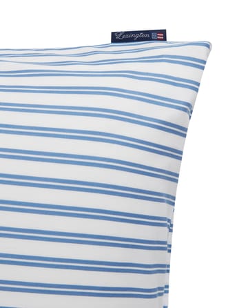 Striped Cotton Poplin pillowcase 50x60 cm - Blue - Lexington