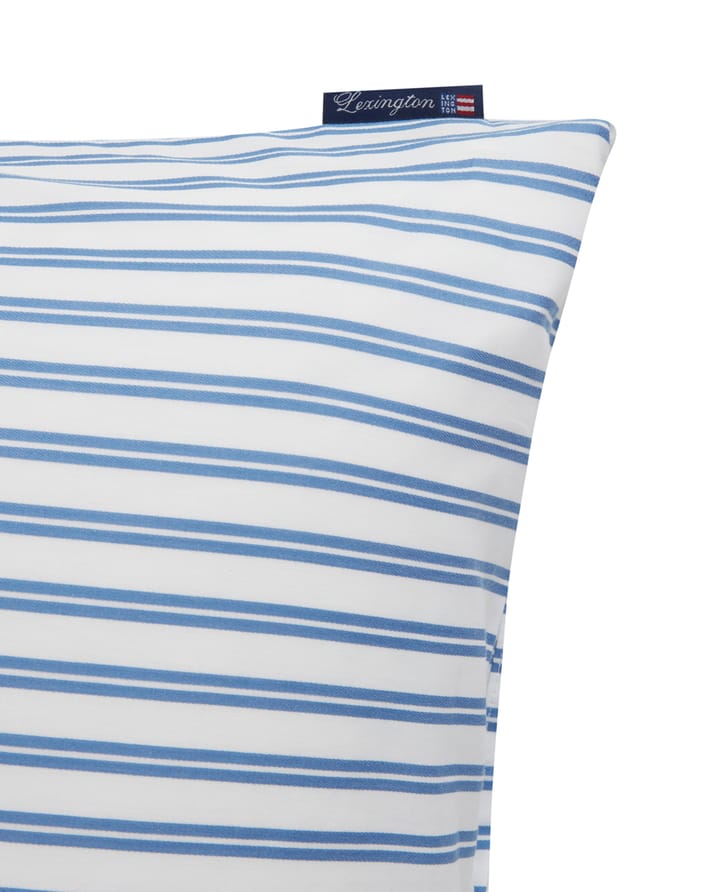Striped Cotton Poplin pillowcase 50x60 cm, Blue Lexington