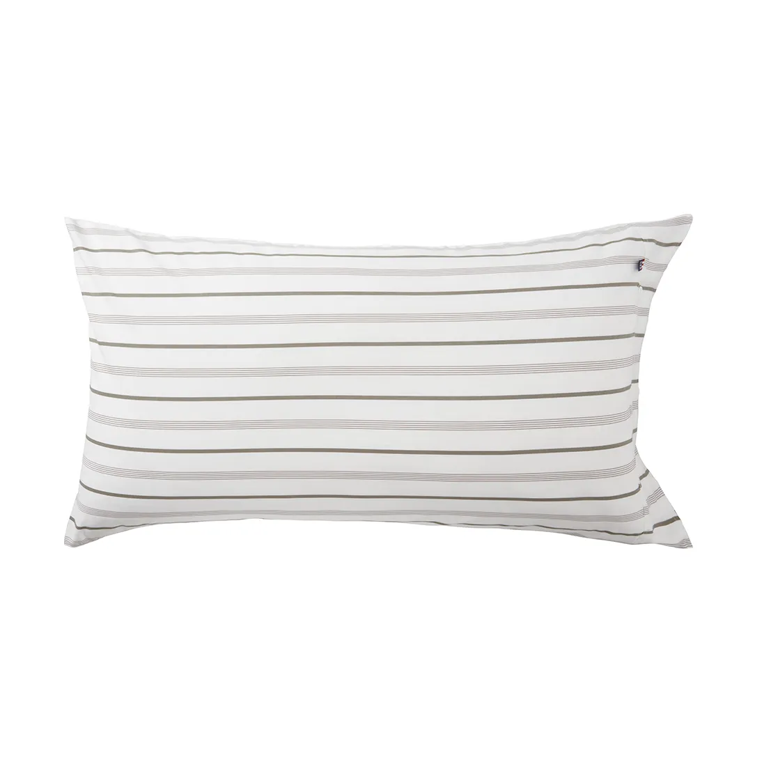 Lexington Striped Cotton Poplin Pillowcase 50x90 cm White