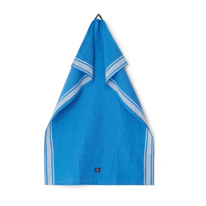 Striped Linen Cotton kitchen towel 50x70 cm - Blue-white - Lexington