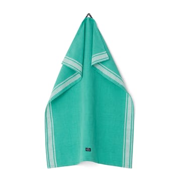 Striped Linen Cotton kitchen towel 50x70 cm - Green-white - Lexington