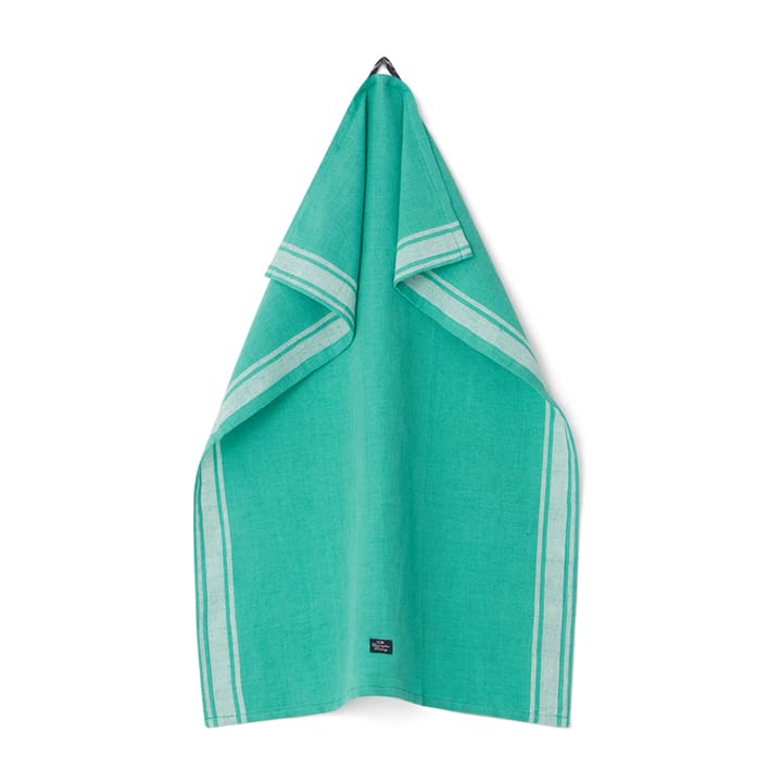 Striped Linen Cotton kitchen towel 50x70 cm, Green-white Lexington