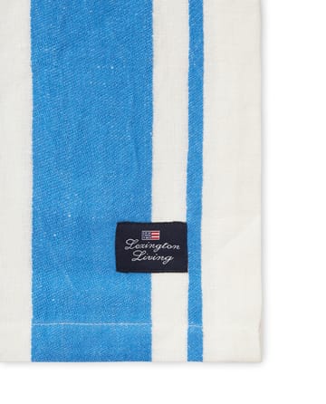 Striped Linen Cotton table cloth 150x250 cm - Blue-white - Lexington