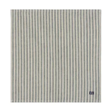 Striped linen napkins - Green-light beige, 50x50 cm - Lexington