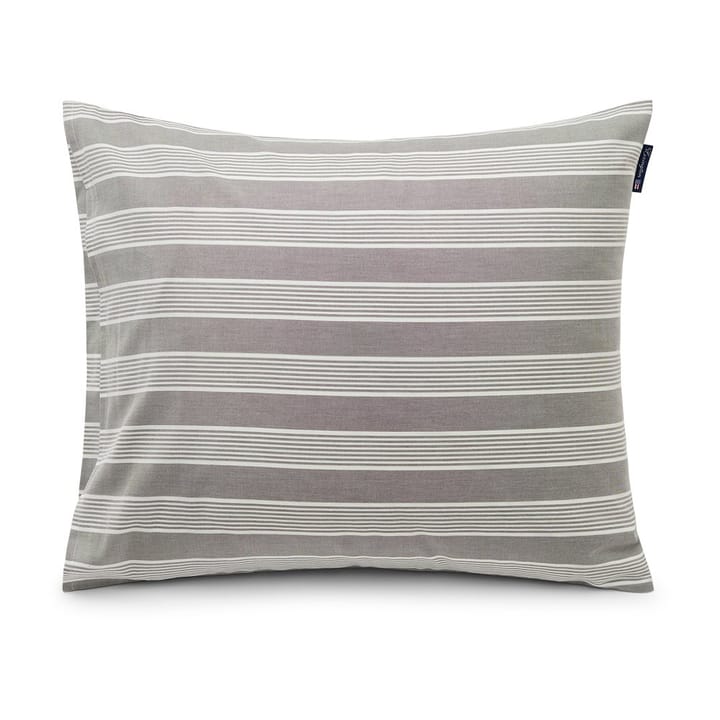 Striped Lyocell Cotton pillowcase 50x60 cm, Grey-white Lexington