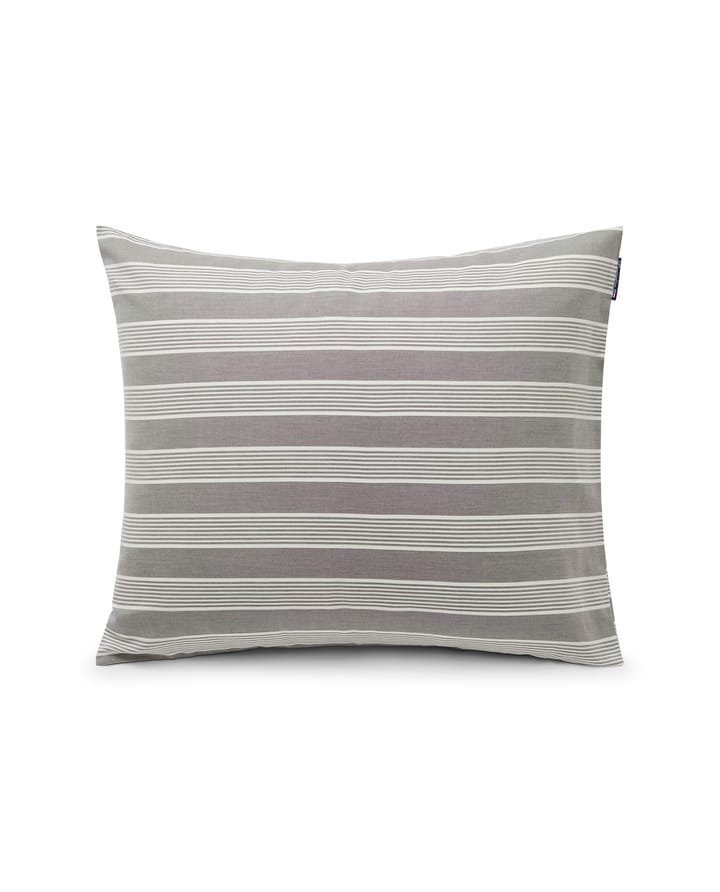 Striped Lyocell Cotton pillowcase 50x60 cm, Grey-white Lexington