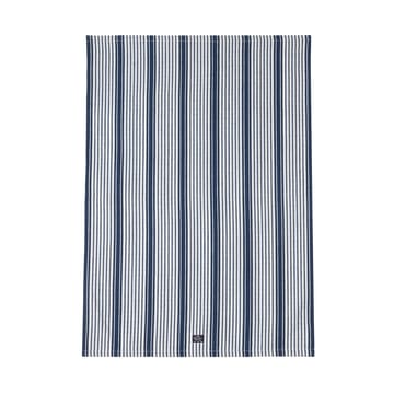 Striped organic cotton kitchen towel 50x70 cm - Navy - Lexington