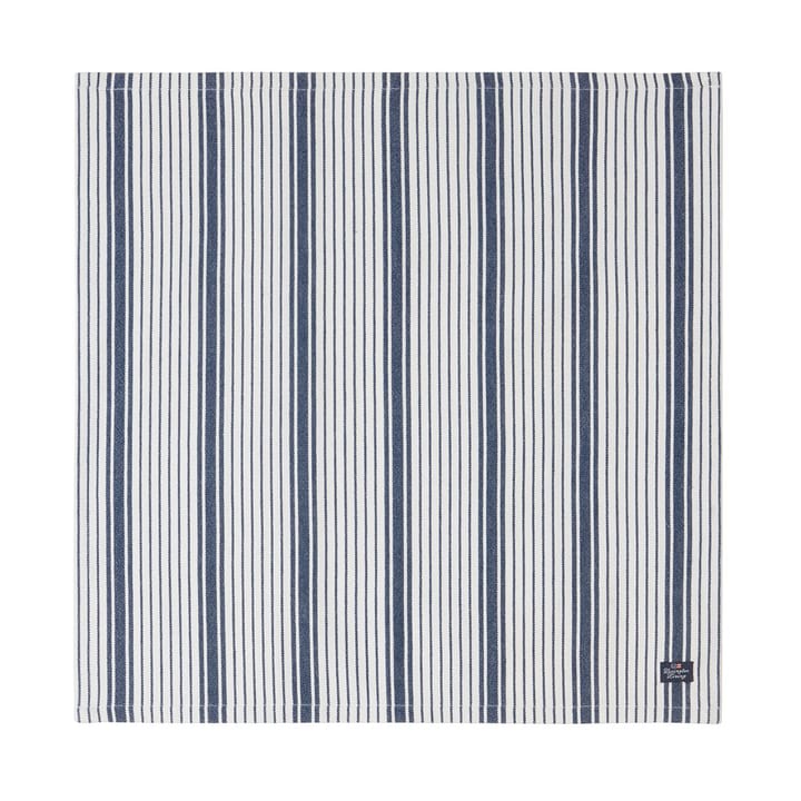 Striped Organic Cotton napkin 50x50 cm - Navy - Lexington