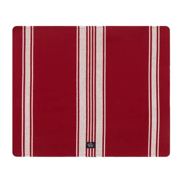 Striped Organic Cotton Rib placemat 40x50 cm - Red-white - Lexington
