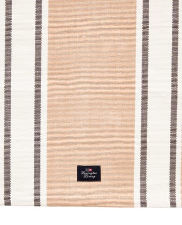 Striped Organic Cotton table runner 50x250 cm - White-beige - Lexington