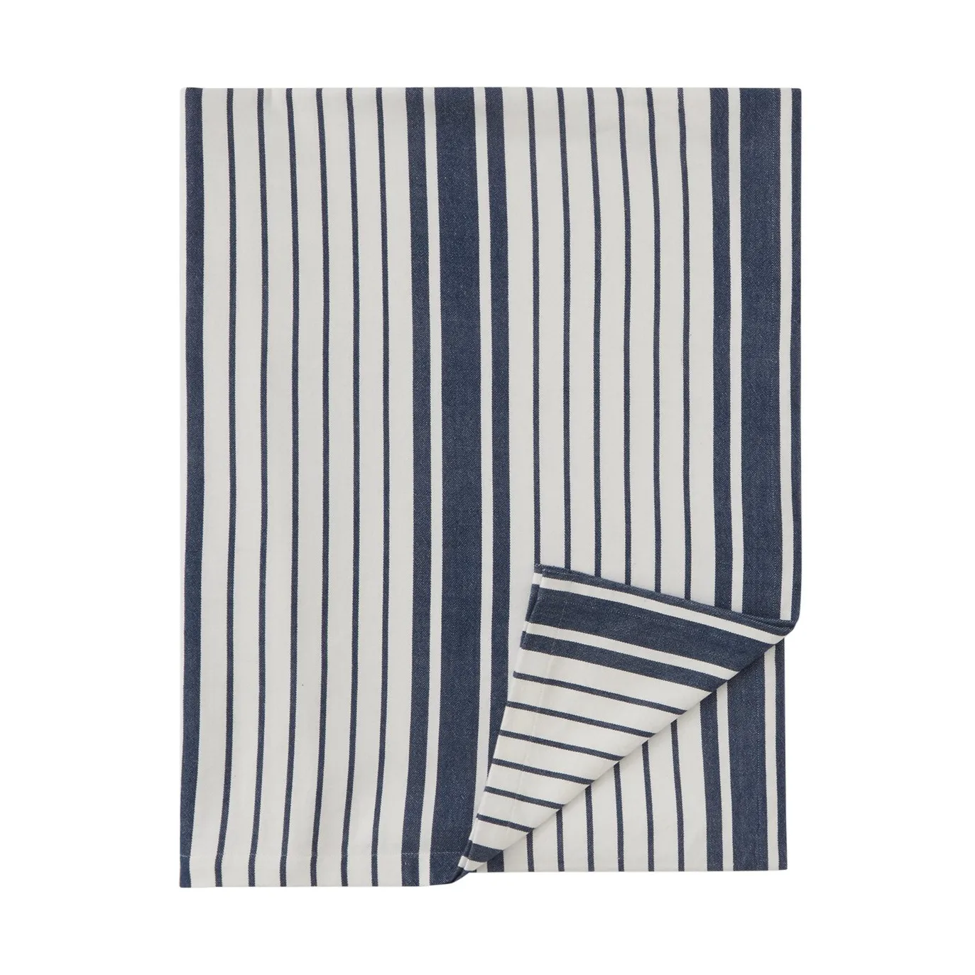 Striped Organic Cotton tablecloth 150x250 cm, Navy Lexington